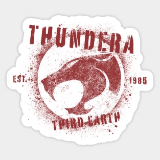 Third Earth - 1985 Thunder Crest | Spray Painted Sticker